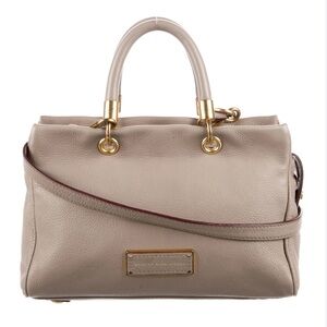 Marc Jacobs Grey Genuine Leather Handbag